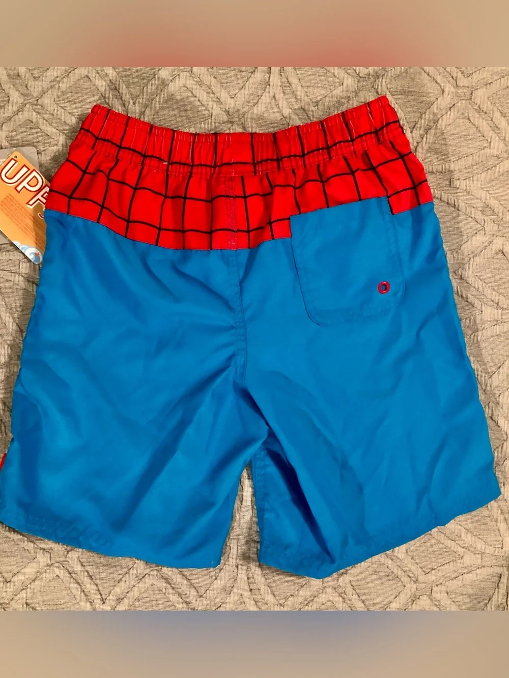 NWT Disney Marvel Spider-Man Two-Piece Boys Swim Set - UPF 50+ (Sz 7/8)